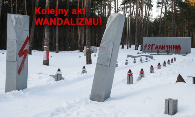 Kolejny akt wandalizmu!!! Czekiści zacierają ręce …