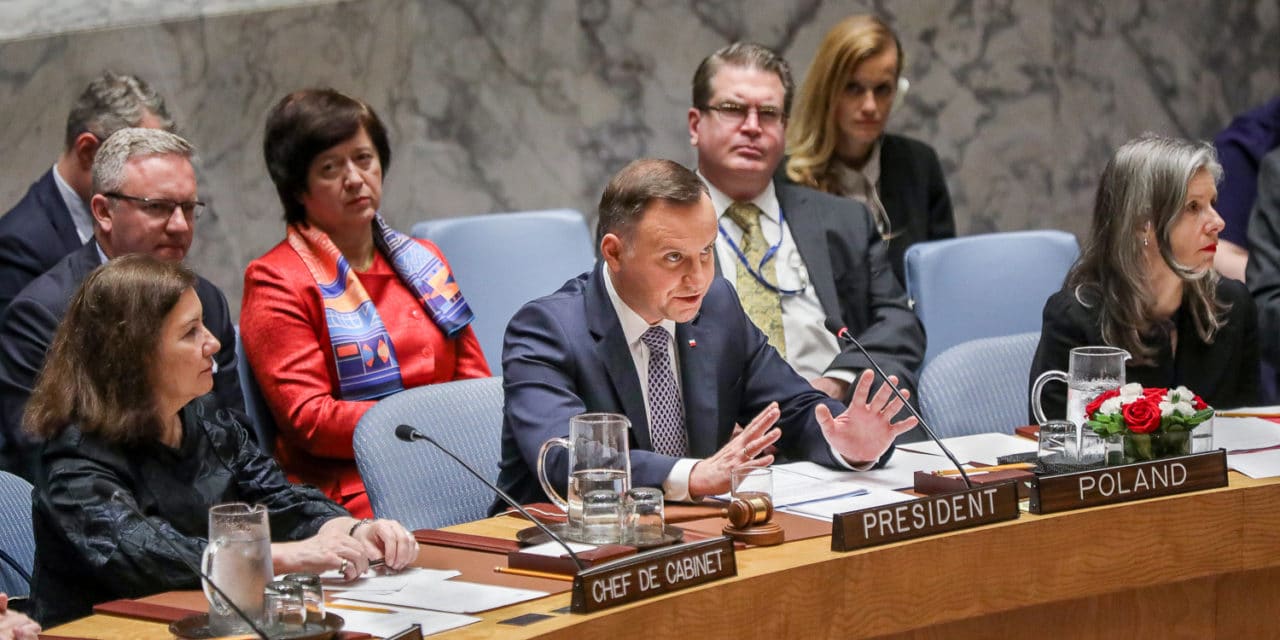 Andrzej Duda:  Polska popiera ideę rozmieszczenia operacji pokojowej ONZ na wschodniej Ukrainie