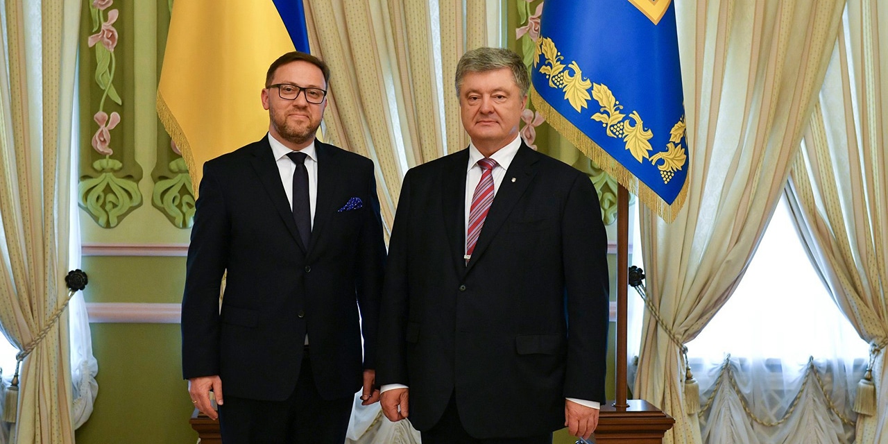 Prezydent Petro Poroszenko przyjął listy uwierzytelniające od ambasadora RP Bartosza Cichockiego