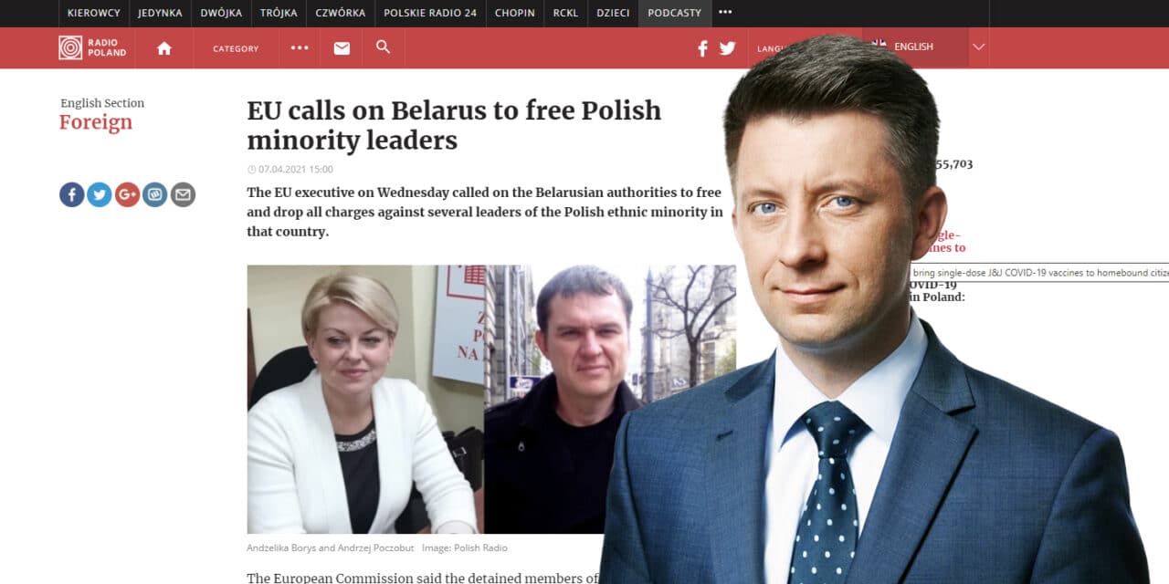 Michał Dworczyk o sytuacji Polaków na Białorusi: wstrząsające, że dyktator mści się na własnych obywatelach
