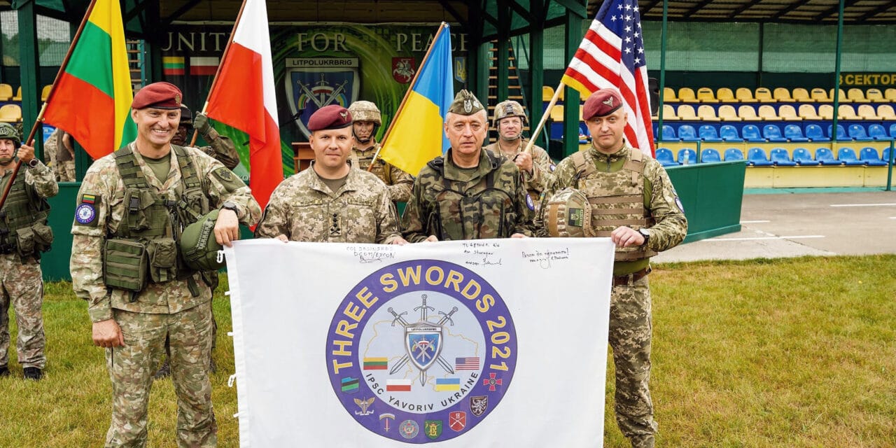 „Trzy miecze 2021”. Na Ukrainie rozpoczęły się wspólne manewry wojskowe państw Trójkąta Lubelskiego: Polski, Litwy, Ukrainy z udziałem USA