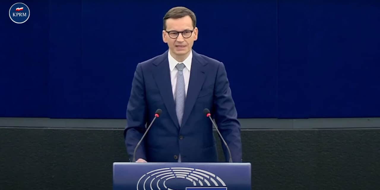 Wystąpienie premiera Mateusza Morawieckiego w Parlamencie Europejskim (+WIDEO)