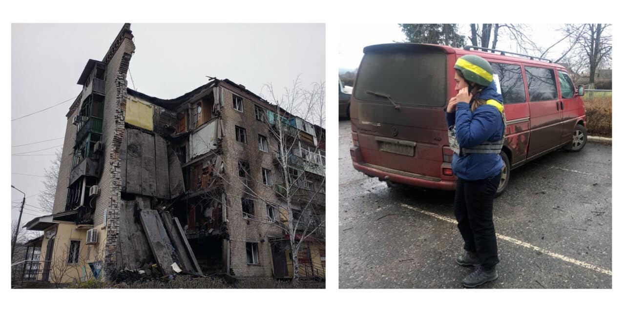 Wolontariuszka z Polski: Na froncie wciąż toczy się życie