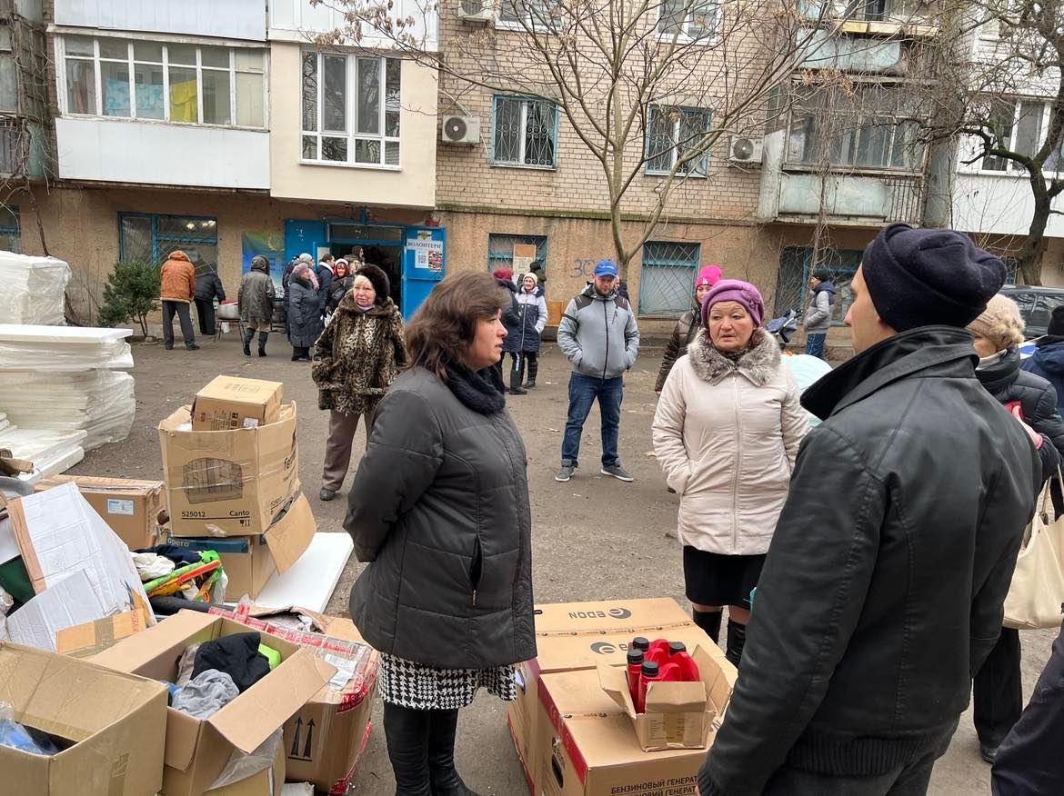 Mieszkańcy Chersonia, fot. parafia św. Mikołaja w Kijowie