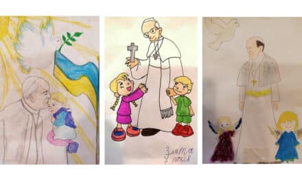Dzieci z Charkowa podziękowały Papieżowi Franciszkowi