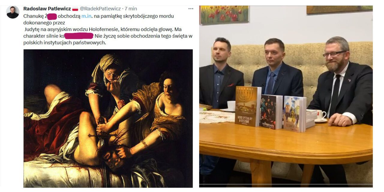 Radosław Patlewicz i jego bzdury na temat Chanuki