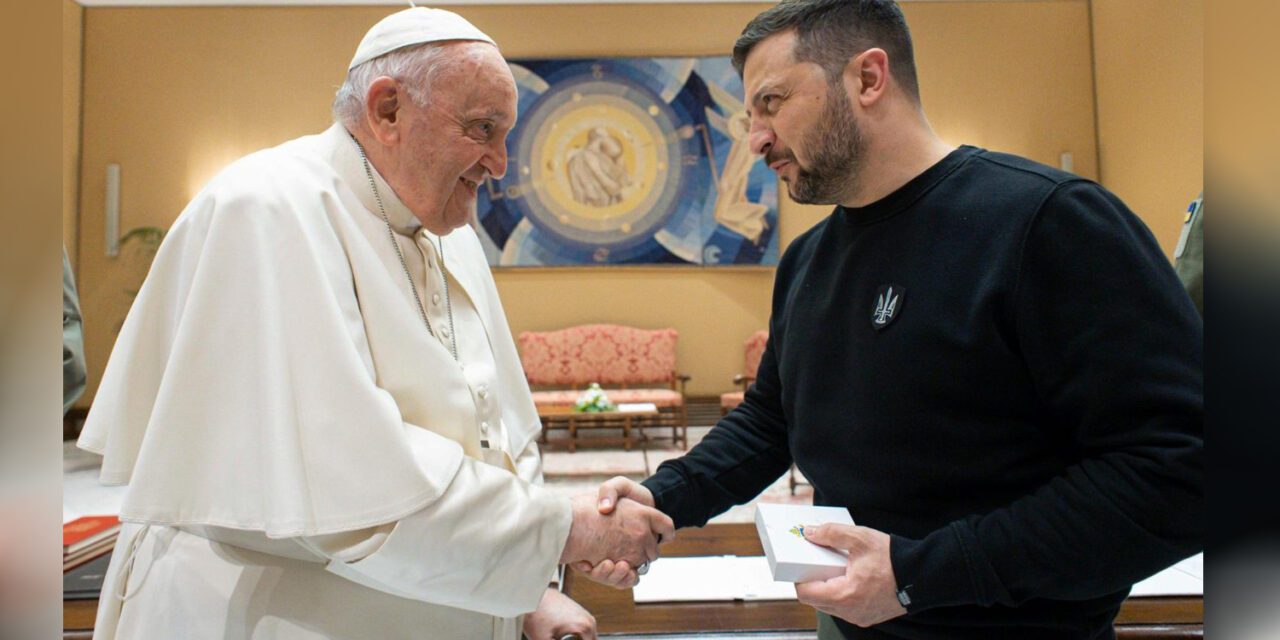 Zełenski dziękuje Papieżowi za wsparcie działań pokojowych w Ukrainie