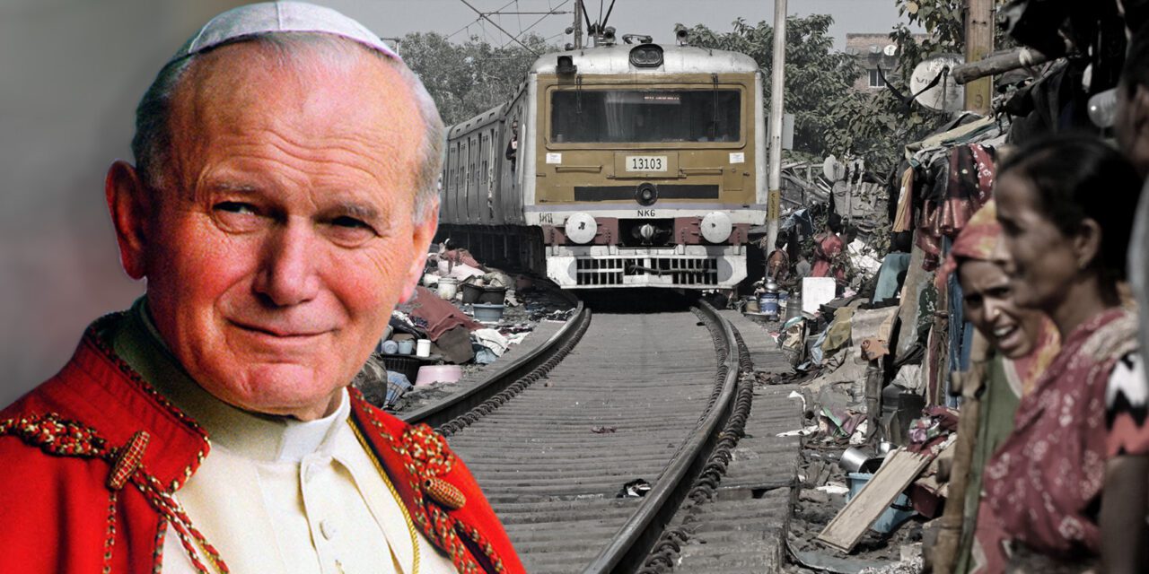 Jan Paweł II karmił w Indiach umierających, one niosą pomoc żyjącym na torach