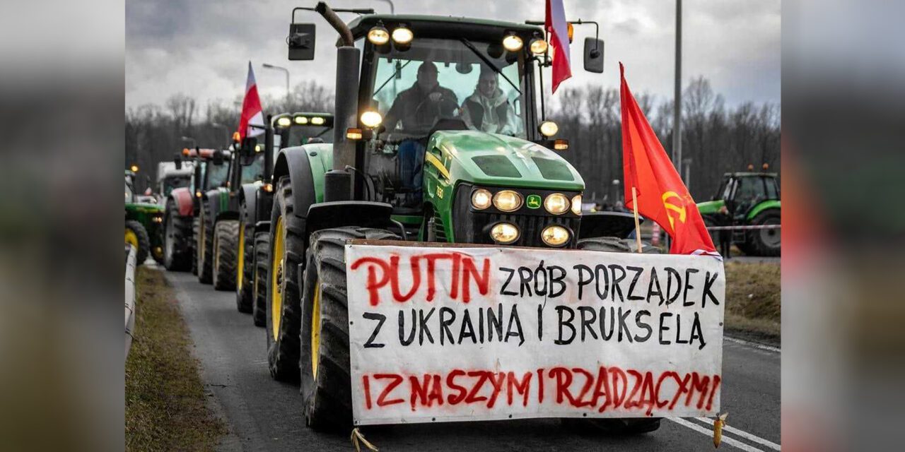 Kto głosi antyzachodnie i antyukraińskie hasła na protestach polskich rolników?