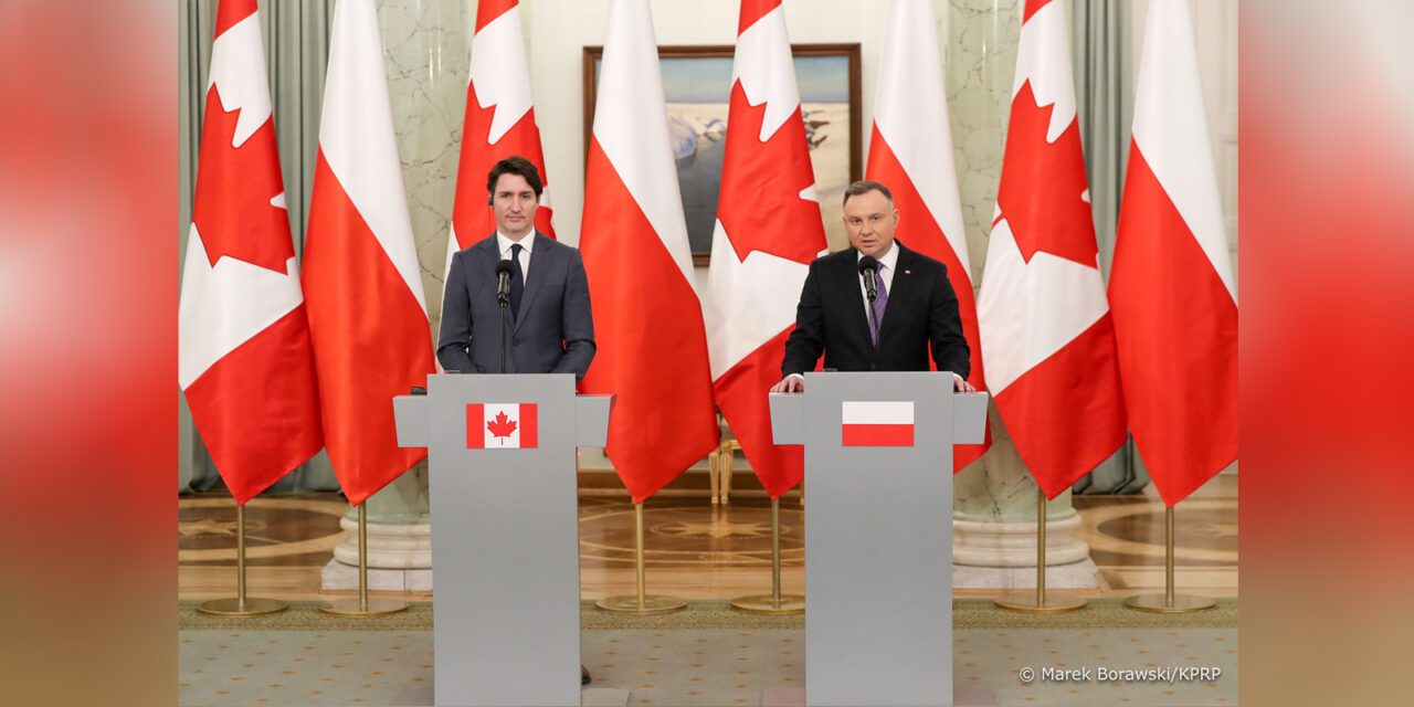 Prezydent Polski rozmawiał z Premierem Kanady o wsparciu Ukrainy i Ukraińców