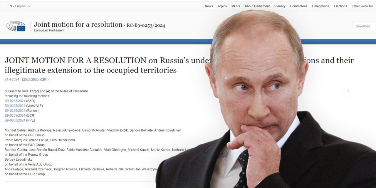 Samozwaniec na Kremlu. Parlament Europejski nie uznaje wyboru Putina
