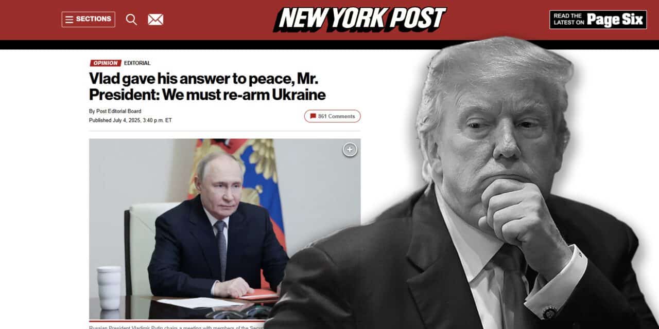 Nie porzucajcie Ukrainy! „New York Post” do Trumpa: USA muszą pokazać siłę Putinowi