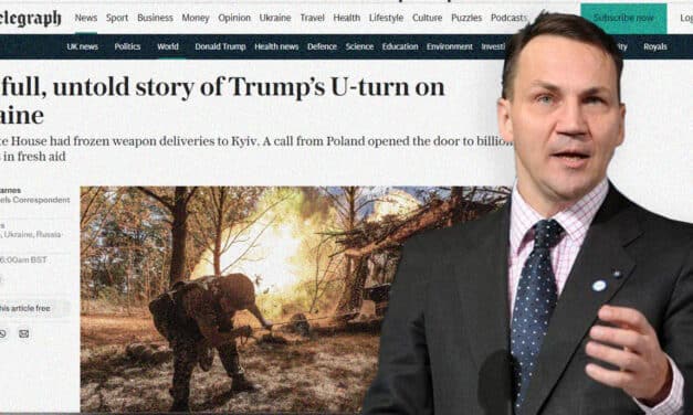 The Telegraph: Trump zmienił stanowisko wobec Ukrainy po rozmowie telefonicznej Kellogga z Sikorskim