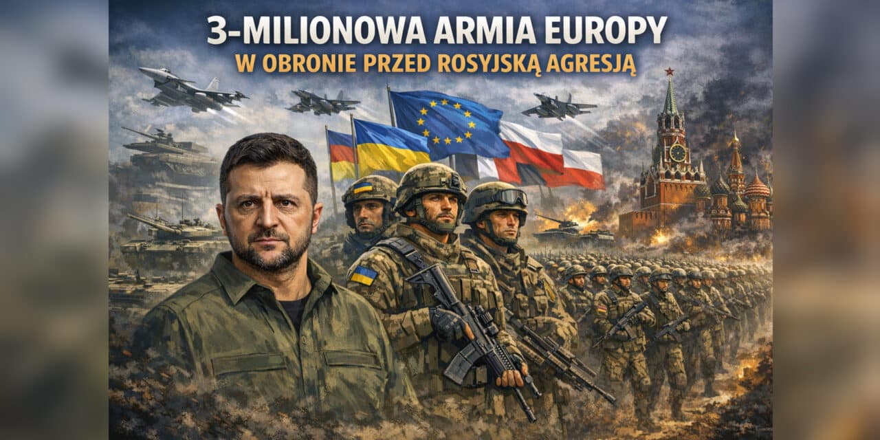 Zełenski wzywa do stworzenia 3-milionowej armii kontynentalnej w obronie Europy przed rosyjską agresją