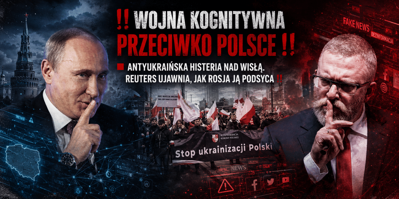 Antyukraińska histeria w Polsce. Reuters ujawnia, jak Rosja ją podsyca