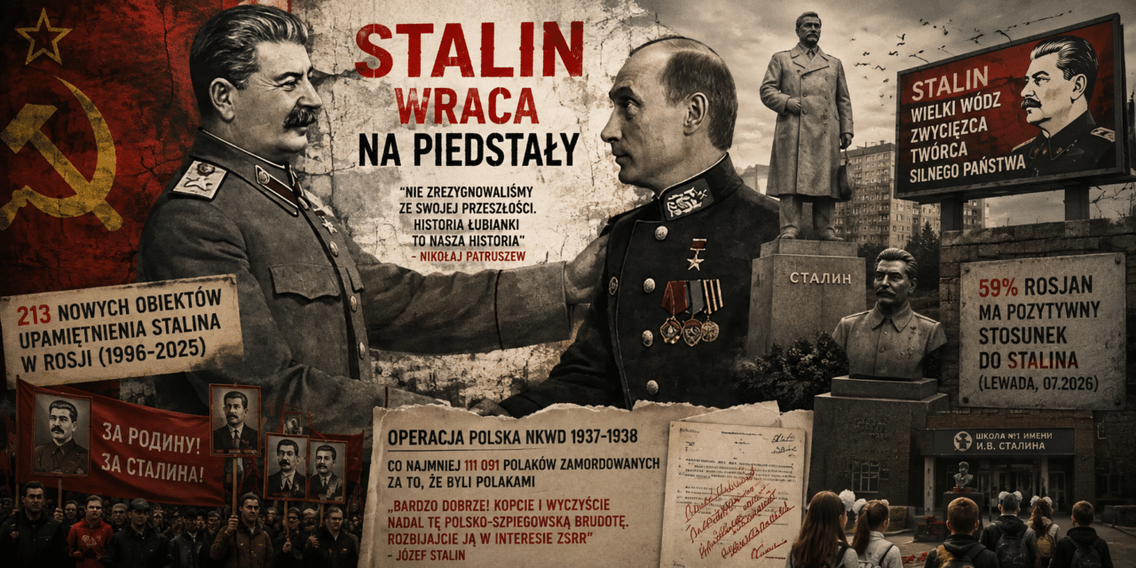 Stalin wraca na piedestał. Rosja gloryfikuje dyktatora odpowiedzialnego za terror i ludobójstwo Polaków